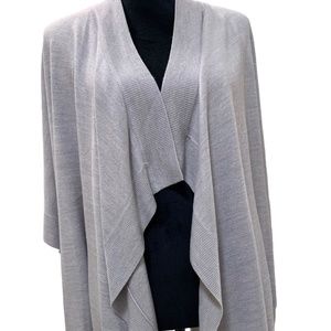 Hampshire Studio Oatmeal Ruana Wrap Size L